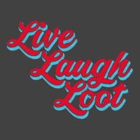 Live Laugh Loot (worn - Red Cyan) Vintage T-shirt | Artistshot