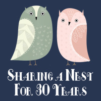 30th Anniversary His And Hers Owls Couples Ladies Denim Jacket | Artistshot