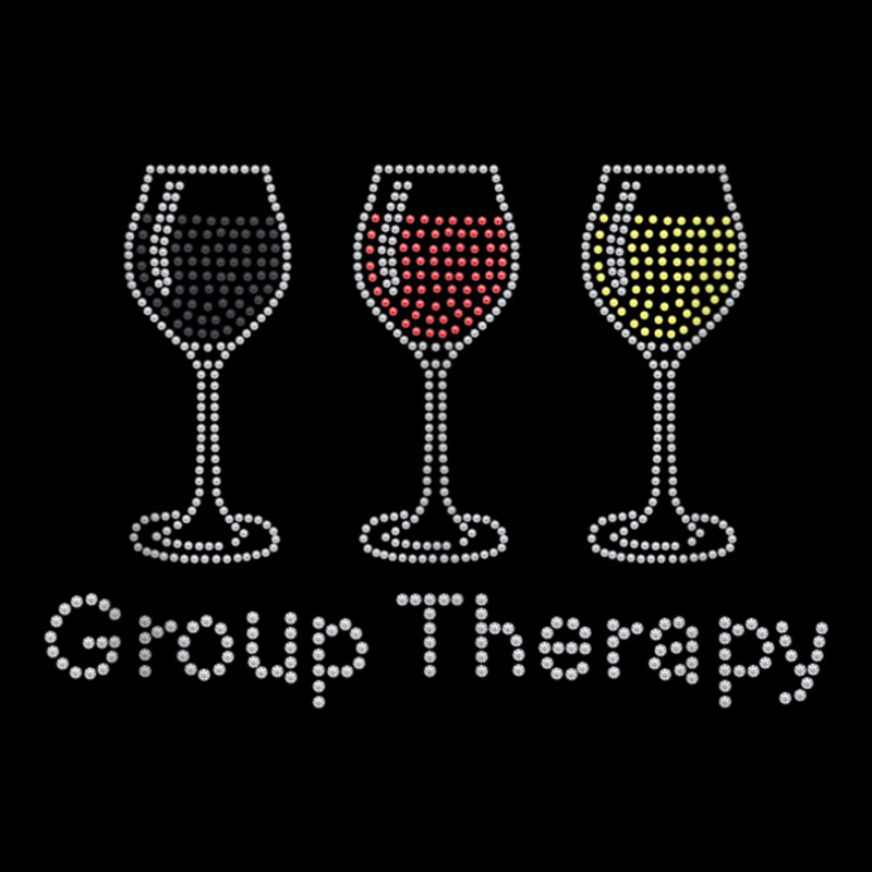 Woman Group Therapy Wine Glasses Rhinestone For Birthday Tank Top Kids Cap by cm-arts | Artistshot