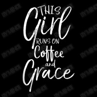 Christian Jesus Saying This Girl Runs On Coffee And Grace Adjustable Cap | Artistshot