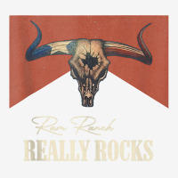 Ram Ranch Really Rocks Vintage Bull Skull Western Country Tank Top Portrait Canvas Print | Artistshot