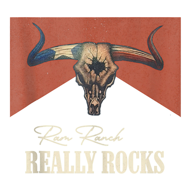 Ram Ranch Really Rocks Vintage Bull Skull Western Country Tank Top Sticker | Artistshot