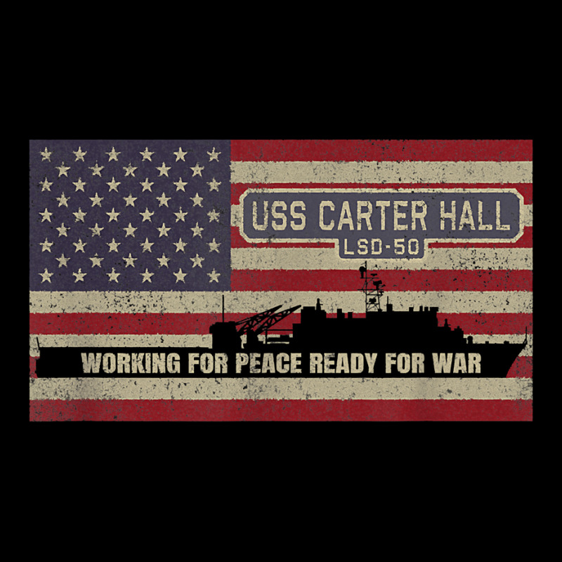 Uss Carter Hall Lsd-50 Dock Landing Ship American Flag Unisex Jogger | Artistshot