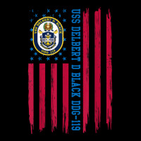 Uss Delbert D Black Ddg-119 American Flag Destroyer Ship V-neck Tee | Artistshot