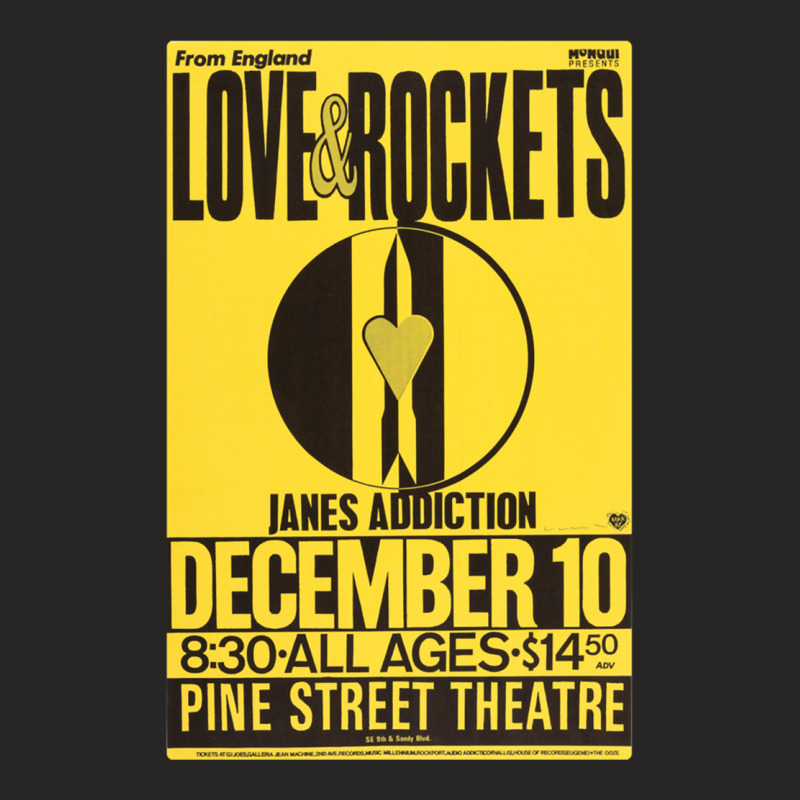 For Mens Womens Love And Rockets Jane_s Addiction Music Vintage Retro Ladies Fitted T-Shirt by cm-arts | Artistshot