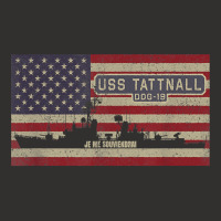 Uss Tattnall Ddg-19 Destroyer Ship Usa American Flag Champion Hoodie | Artistshot