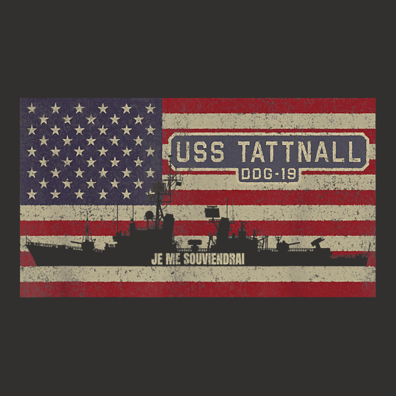 Uss Tattnall Ddg-19 Destroyer Ship Usa American Flag Champion Hoodie | Artistshot