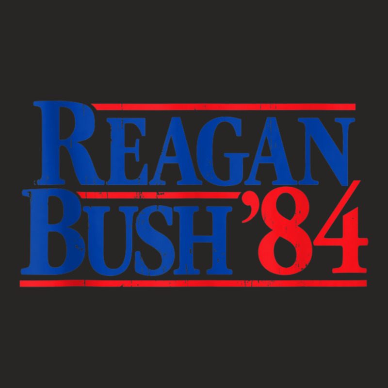 Reagan Bush '84 Vintage Republican Tank Top Ladies Fitted T-Shirt by cm-arts | Artistshot