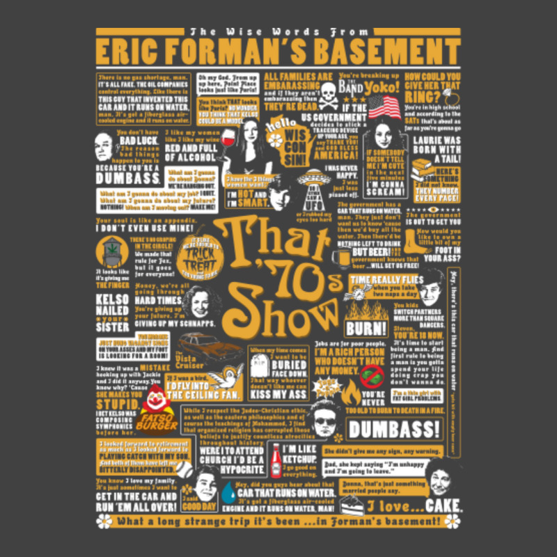 The Wise Words From Eric Forman's Basement Vintage T-Shirt by cm-arts | Artistshot