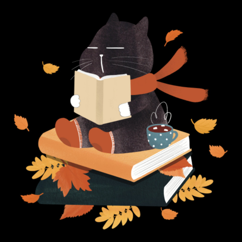 Autumn Book Cat Youth Zipper Hoodie | Artistshot