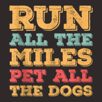 Run All The Miles Pet All The Dogs Funny Marathon Running Tank Top Racerback Tank | Artistshot