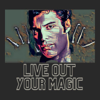 Live Out Your Magic (famous Face With Hands Fingers) Printed Hat | Artistshot