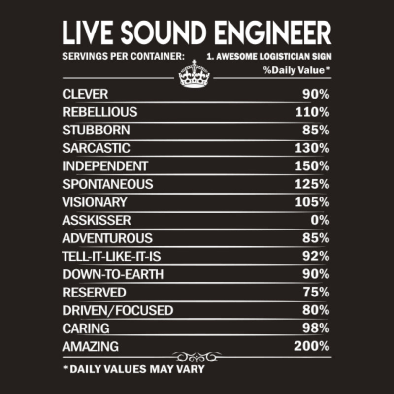 Live Sound Engineer T Shirt - Live Sound Engineer Factors Daily Gift I Tank Top by Kuwannin528 | Artistshot