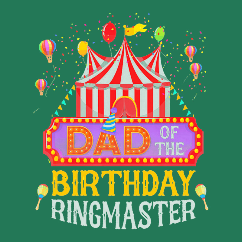 Dad Of The Birthday Ringmaster Kids T Shirt Birthday Party Circus Dad Ladies Fitted T-Shirt by cm-arts | Artistshot