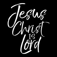 Christian Lordship Gift Faith Statement Jesus Christ Is Lord Cropped Sweater | Artistshot