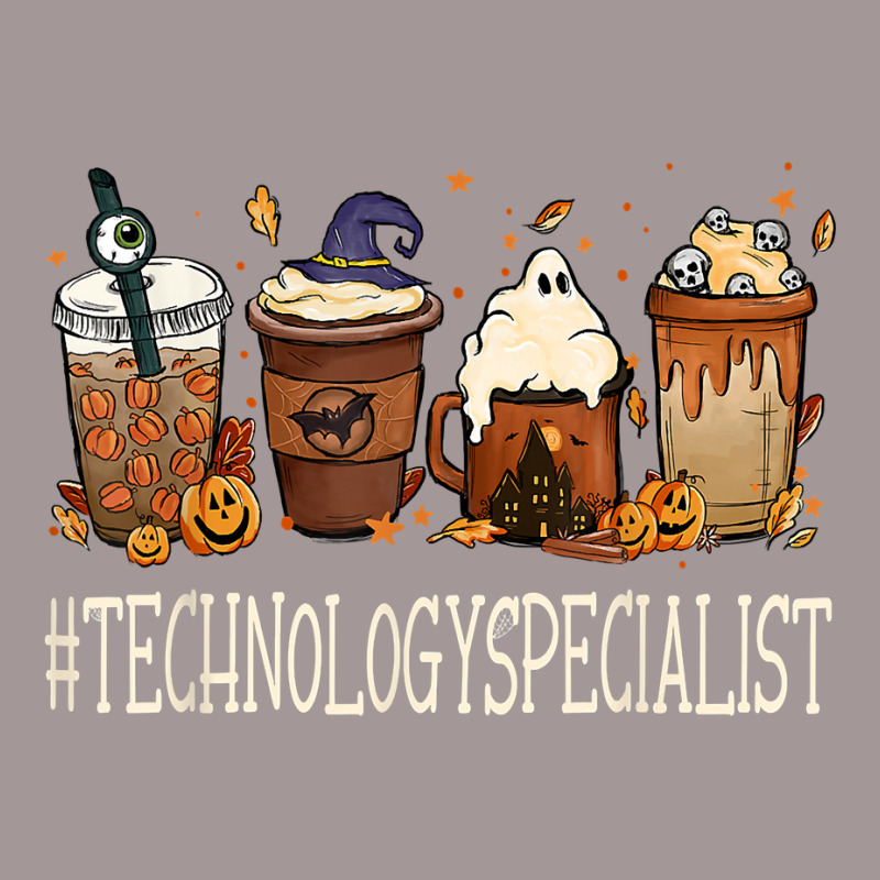 Technology Specialist Horror Coffee Halloween Pumpkin Autumn T Shirt Vintage Short by cm-arts | Artistshot