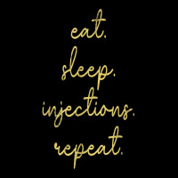 Vintage Eat Sleep Injections Repeat Med Spa Nurse Injector T Shirt Long Sleeve Shirts | Artistshot