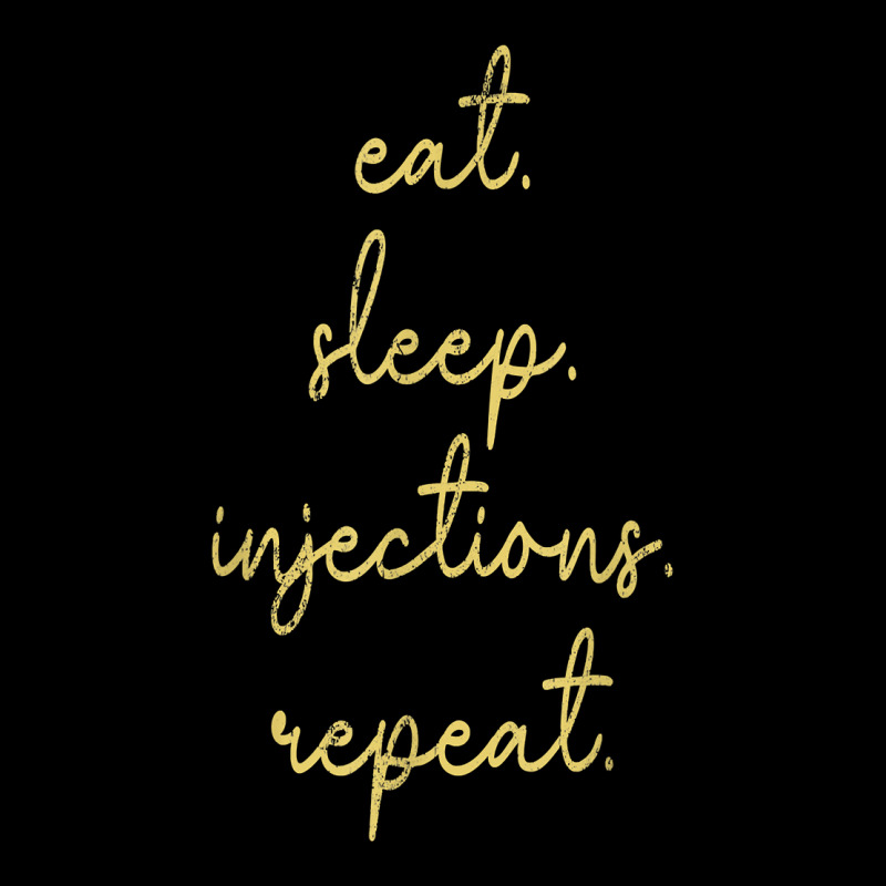 Vintage Eat Sleep Injections Repeat Med Spa Nurse Injector T Shirt Long Sleeve Shirts | Artistshot