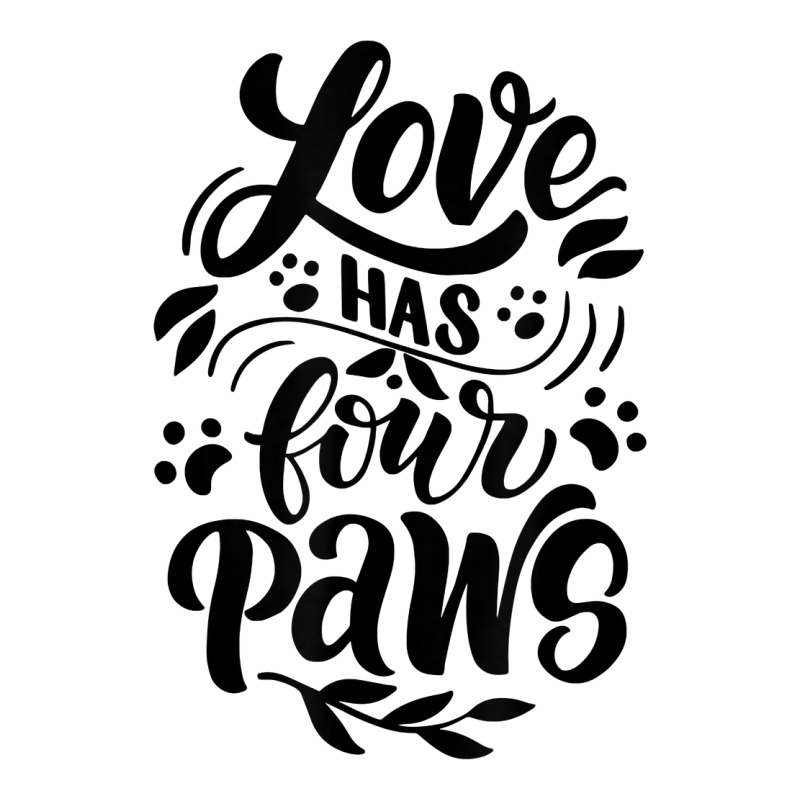 Love Has Four Paws Novelty Dog Lover And Owner Item T Shirt Zipper Hoodie by cm-arts | Artistshot