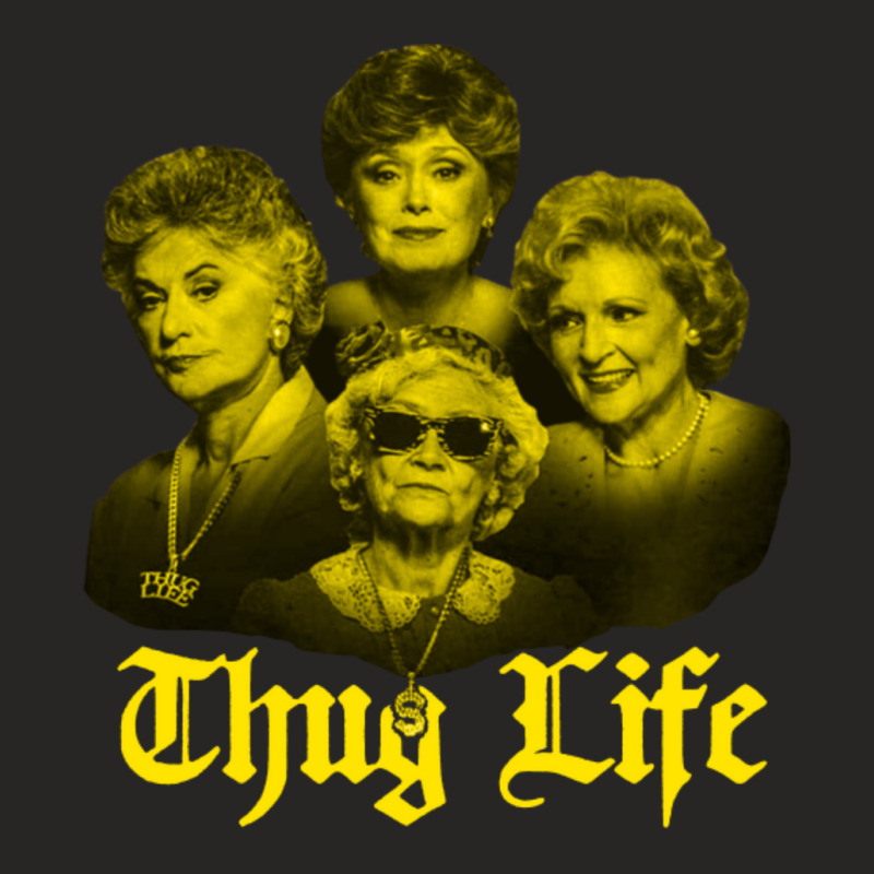 Thug Life Golden Ladies Fitted T-Shirt by cm-arts | Artistshot