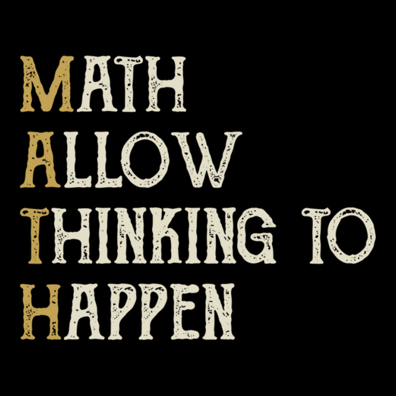 Math Allow Thinking To Happen - Funny Mathematics Zipper Hoodie | Artistshot