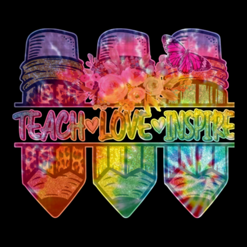 Tie Dye Back To School Teach Love Inspire Cute Pencil Art Flower Work Adjustable Cap by cm-arts | Artistshot