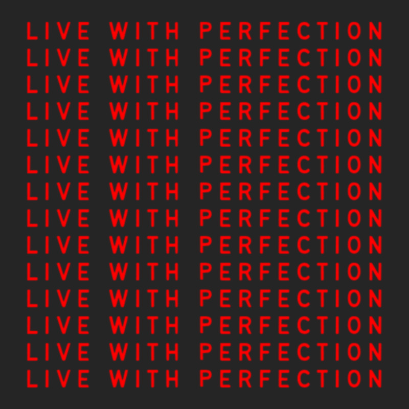 Live With Perfection Red Pattern Aesthetic Unisex Hoodie | Artistshot