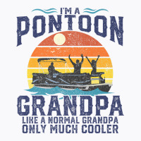 Mens Pontoon Grandpa Captain Retro Funny Boating Fathers Day Gift Prem T-shirt | Artistshot