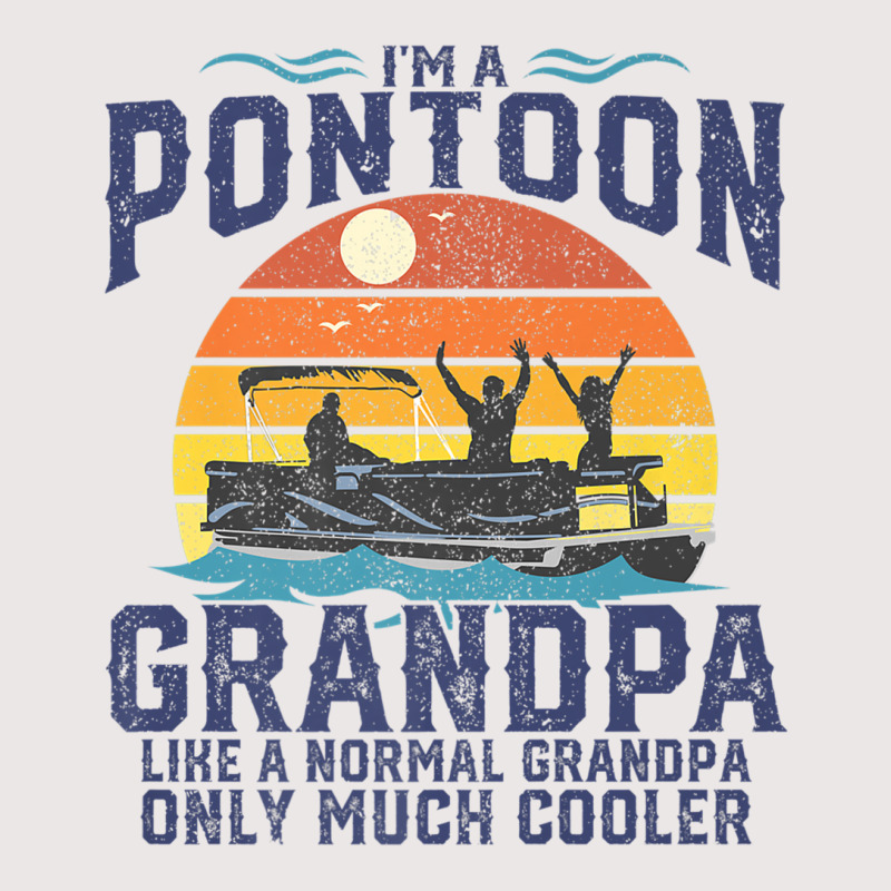 Mens Pontoon Grandpa Captain Retro Funny Boating Fathers Day Gift Prem Pocket T-shirt | Artistshot