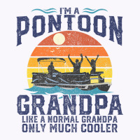 Mens Pontoon Grandpa Captain Retro Funny Boating Fathers Day Gift Prem Tank Top | Artistshot