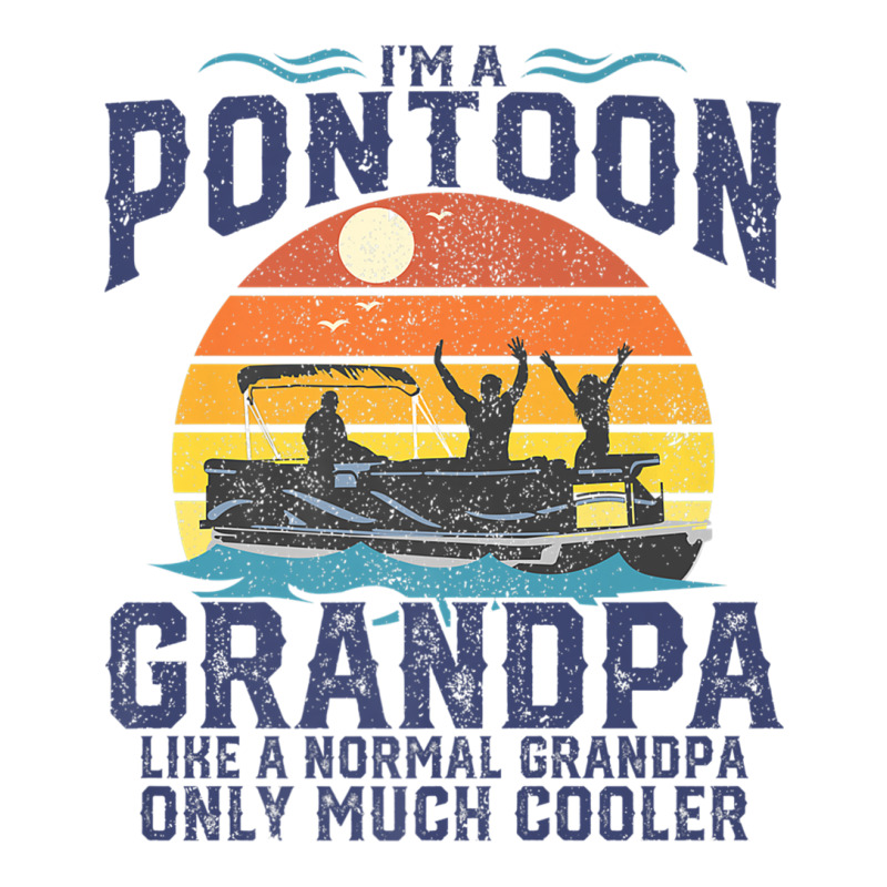 Mens Pontoon Grandpa Captain Retro Funny Boating Fathers Day Gift Prem Crewneck Sweatshirt | Artistshot