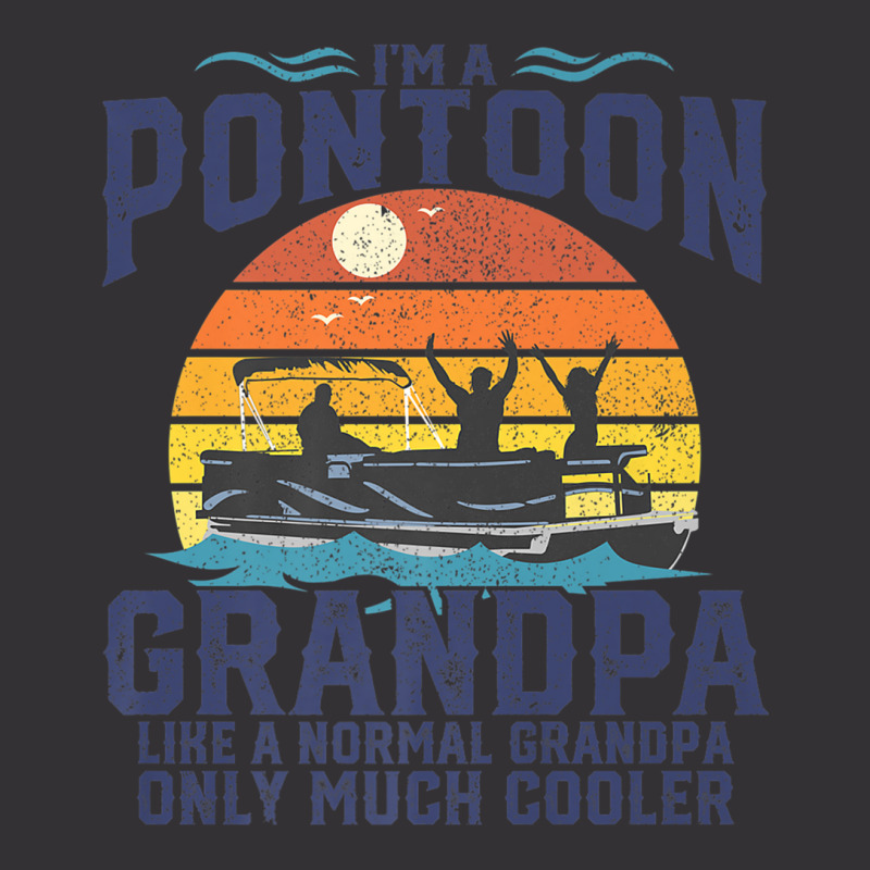 Mens Pontoon Grandpa Captain Retro Funny Boating Fathers Day Gift Prem Vintage Hoodie And Short Set | Artistshot