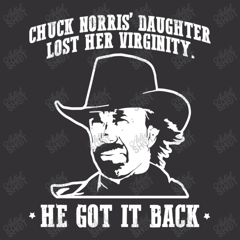 Chuck Norris Daughter Virginity Quote Vintage Hoodie And Short Set | Artistshot