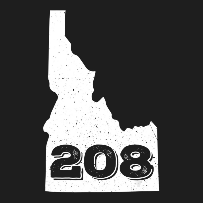 Area Code 208 Boise Idaho Home State Classic T-shirt by cm-arts | Artistshot