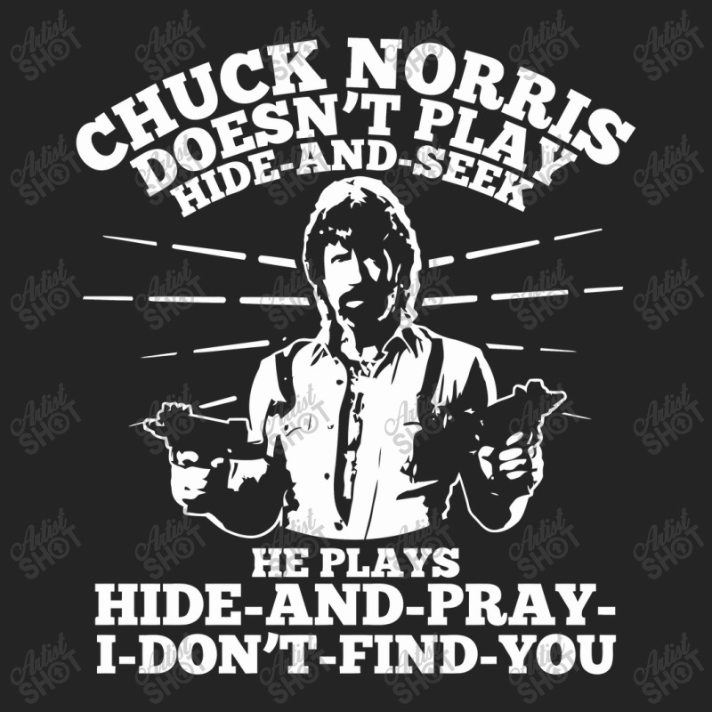 Chuck Norris Doesn't Play Hide And Seek Quote 3/4 Sleeve Shirt | Artistshot