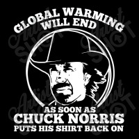 Chuck Norris Global Warming Quote V-neck Tee | Artistshot