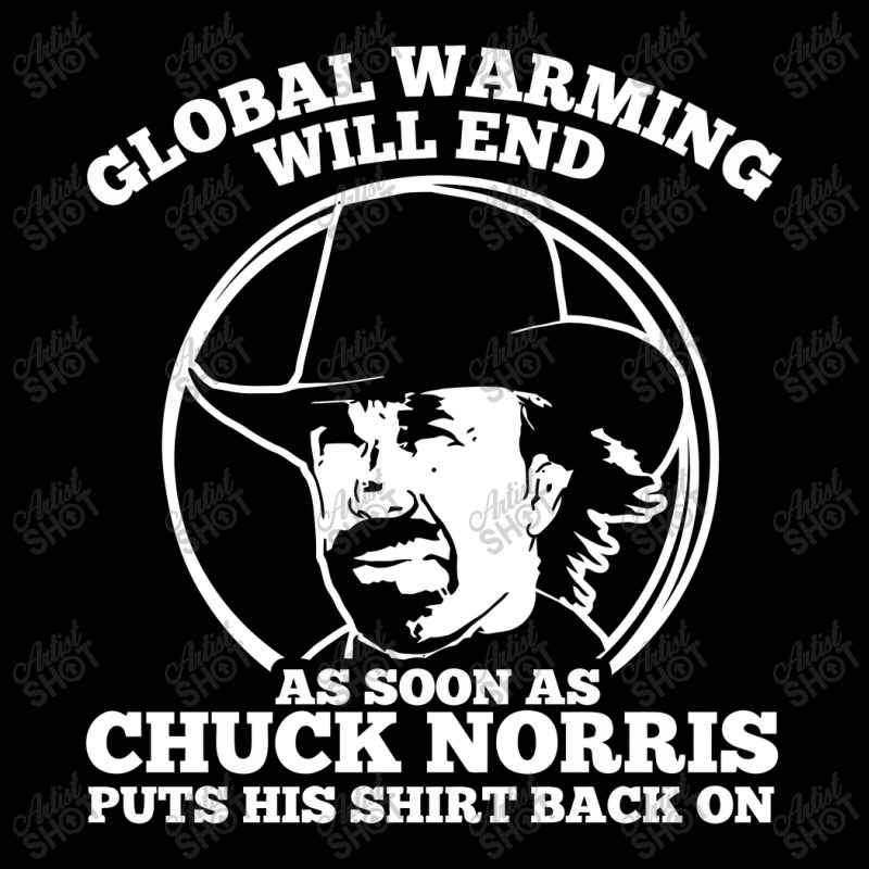 Chuck Norris Global Warming Quote V-neck Tee | Artistshot