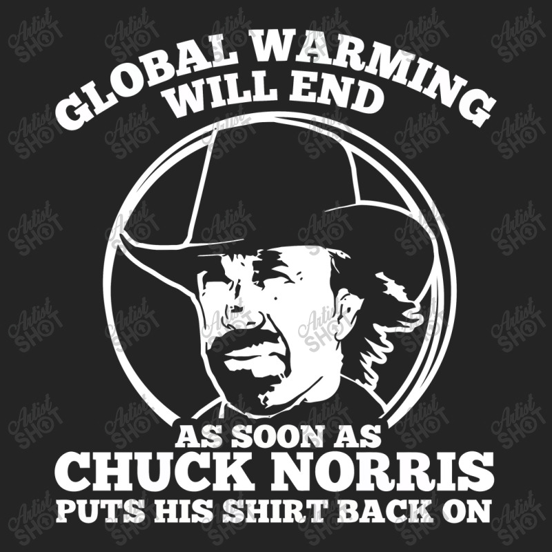 Chuck Norris Global Warming Quote 3/4 Sleeve Shirt | Artistshot