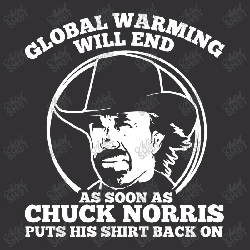 Chuck Norris Global Warming Quote Vintage Short | Artistshot