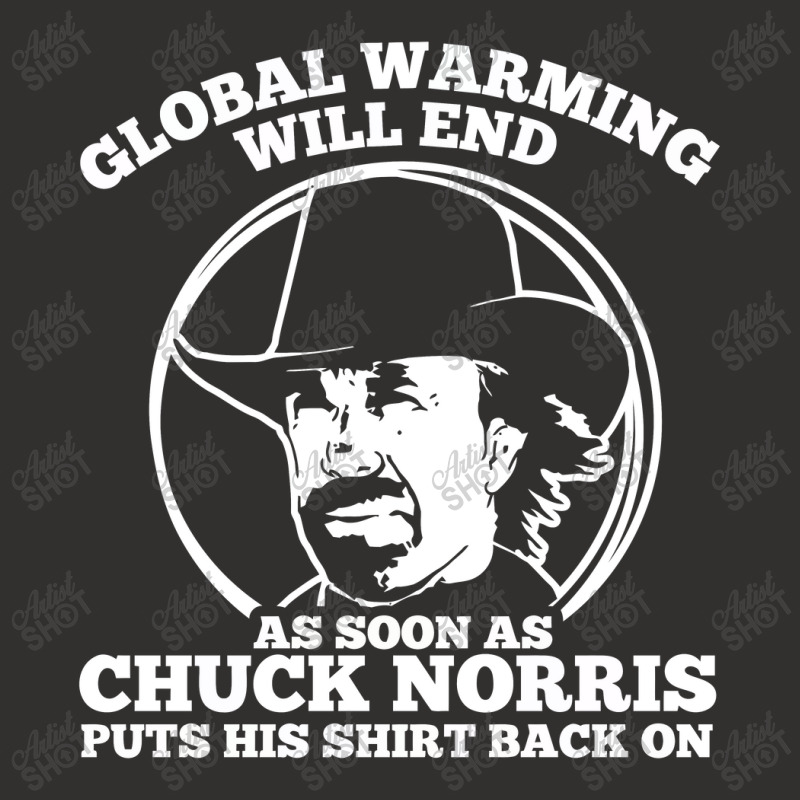 Chuck Norris Global Warming Quote Champion Hoodie | Artistshot