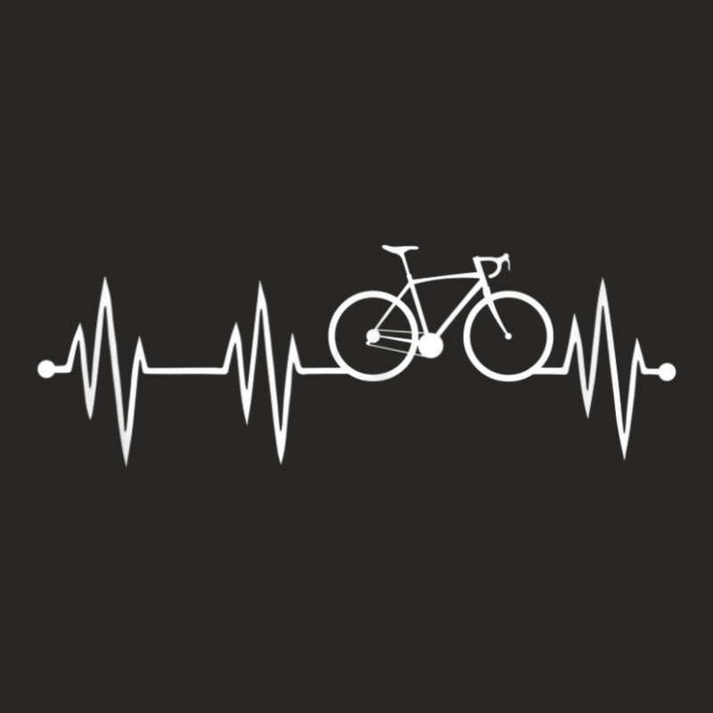 Bicycle Heartbeat Cycling For Cyclist Ladies Fitted T-Shirt by cm-arts | Artistshot