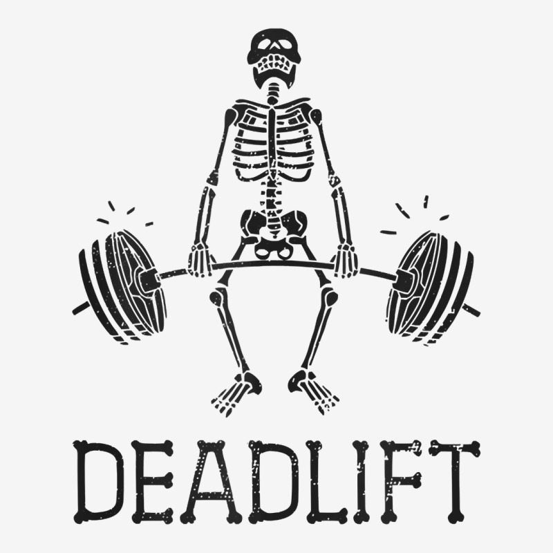 Deadlift Funny Halloween Skeleton Weight Lifting Workout Tank Top Metal Print Horizontal | Artistshot