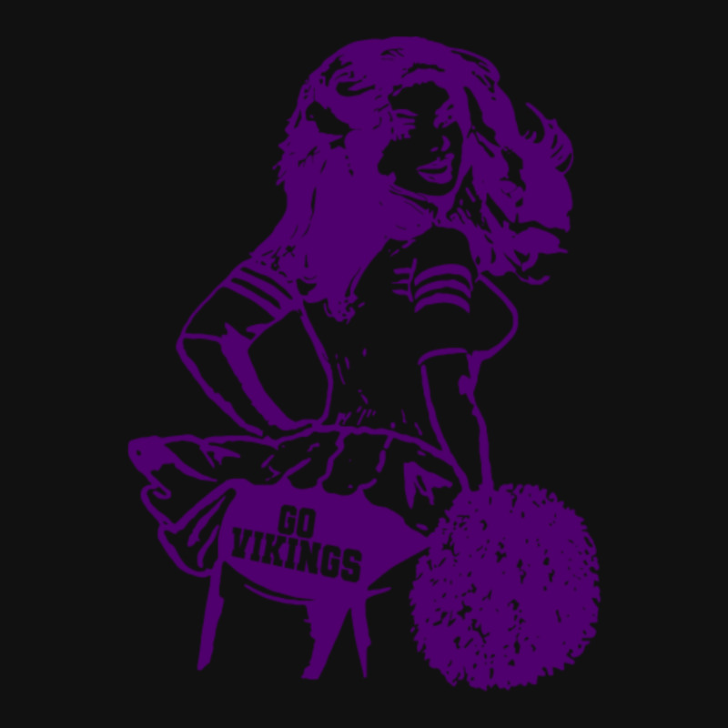 Minnesota Retro Cheerleader Metal Print Square | Artistshot