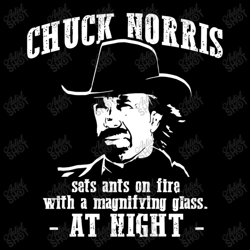 Chuck Norris Sets Fire To Ants At Night Pocket T-shirt | Artistshot