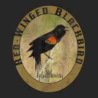 Birdwatcher Birder Nature Lover Red Winged Blackbird Ladies Fitted T-shirt | Artistshot