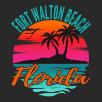 Fort Walton Beach Florida Palm Tree Island Pink Sunset Pullover Hoodie Printed Hat | Artistshot