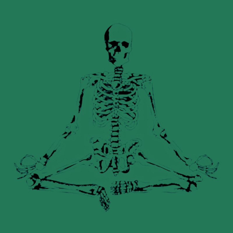 Meditating Skeleton Ladies Fitted T-Shirt by cm-arts | Artistshot