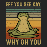 Eff You See Kay, Why Oh You, Frog Yoga, Frog Green, Why Oh You Vintage Unisex Hoodie | Artistshot