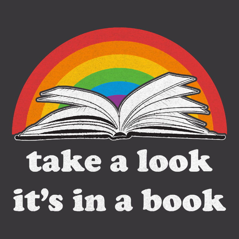 Take A Look, It's In A Book, Rainbows, Retro Book Lovers Design, Bookw Ladies Curvy T-Shirt by SHOPTYU6 | Artistshot