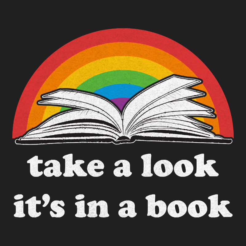 Take A Look, It's In A Book, Rainbows, Retro Book Lovers Design, Bookw Ladies Polo Shirt by SHOPTYU6 | Artistshot